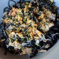 Dungeness Crab, spaghetti nero, meyer lemon and calabrian chile