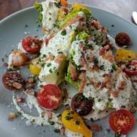 Lil Gem wedge, Hobb's Bacon, buttermilk dressing