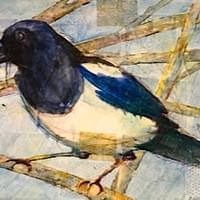 "Pica Pica with Red Seed" / SOLD "Pica Pica with Red Seed" / SOLD