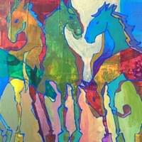 "Pastel Horses" / SOLD "Pastel Horses" / SOLD