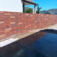 30ft Red Brick Fence 30ft Red Brick Fence
