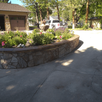 Natural Stone Garden Bed Natural Stone Garden Bed
