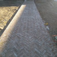 Brick Herringbone Walkway Brick Herringbone Walkway