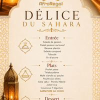 menu delice du sahara menu delice du sahara