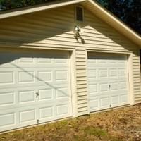 Detached garage exterior Detached garage exterior