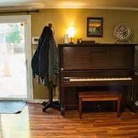 Lower-level piano and entry Lower-level piano and entry