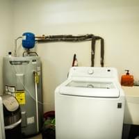 Utility space with washer Utility space with washer