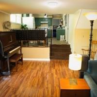 Lower living room & kitchen Lower living room & kitchen