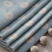 Chiff Chaff Design Roman Blind with pom poms Chiff Chaff Design Roman Blind with pom poms
