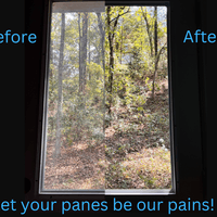 Before and After of overdue window cleaning Whitehouse Before and After of overdue window cleaning Whitehouse