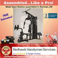 multi-gym station assembly