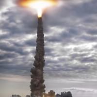 Endeavor crosses the cloud ceiling in May 2011 with STS-134. A photo of trey Ratcliff
