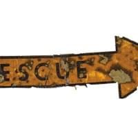 Apollo 11 Flown Command Module Columbia Rescue Arrow from Crew Hatch Apollo 11 Flown Command Module Columbia Rescue Arrow from Crew Hatch