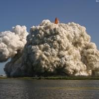 Launch of space shuttle