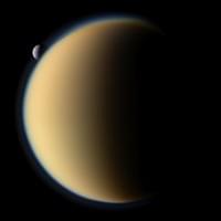 Saturn's moon Tethys  Saturn's moon Tethys