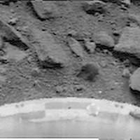 Venera-9 and 10 which returned the first images from the floor of Venussian hell!  Thanks to perseverance, after Venera-4 (1967, the first in situ sounding of the atmosphere), Venera-7 (1970, first data from the ground for 23 minutes on the night side) and Venera-8 (1972, first landing in broad daylight with 50 minutes of survival), the Soviets kept a certain advance in exploring Venus by succeeding in most of the firsts.