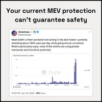 Your current MEV protection can't guarantee safety