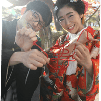 色打掛と黒紋付袴でウェディング前撮り写真 色打掛と黒紋付袴でウェディング前撮り写真