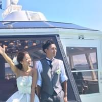船に乗ってウェディング写真撮影 船に乗ってウェディング写真撮影