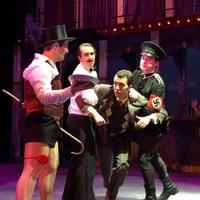 The cast of Cabaret at Oglethorpe University.