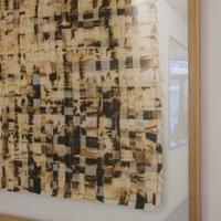 Ecaille sombre, 91x120 cm