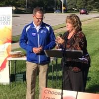 Stephanie Jacobson and Dr Pat Castle