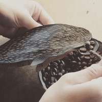 「アーティストとつくる木版画体験 コーヒー豆のお土産つき/Make woodblock print with the artist, Coffee beans souvenir 」2017 (岐阜県美術館・岐阜) 「アーティストとつくる木版画体験 コーヒー豆のお土産つき/Make woodblock print with the artist, Coffee beans souvenir 」2017 (岐阜県美術館・岐阜)