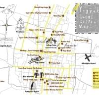 Yogyakarta coffee map Yogyakarta coffee map