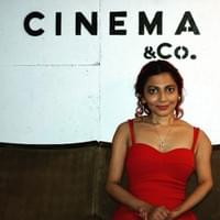 Amy at 'Cinema & Co' in Swansea during a Valentines Day event she organised & hosted!