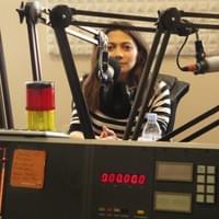 Amy during a LIVE interview at Radio Ara, Luxembourg!