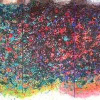 山花烂漫之二 彩墨纸面 205x137cm 山花烂漫之二 彩墨纸面 205x137cm