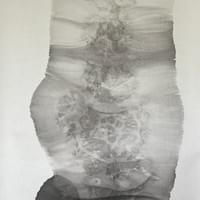 被束缚 水墨纸面 69x137cm 2025 被束缚 水墨纸面 69x137cm 2025