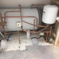 High pressure horizontal cylinder in loft installation High pressure horizontal cylinder in loft installation