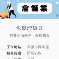 【岡山】早班-超商包裹簡易理貨員 【岡山】早班-超商包裹簡易理貨員