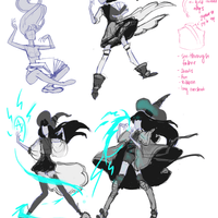 Fast sketches for more JRPG char design