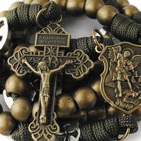 Bronze Paracord Rosary Bronze Paracord Rosary