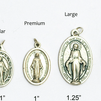 Silver Miraculous Medals Silver Miraculous Medals