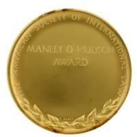 Manley O Hudson Medal reverse Manley O Hudson Medal reverse