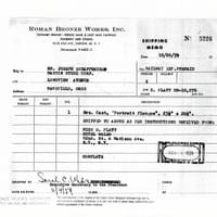 Roman Bronze Works Manifest Roman Bronze Works Manifest