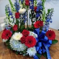 Patriotic Urn Surround $275 Patriotic Urn Surround $275