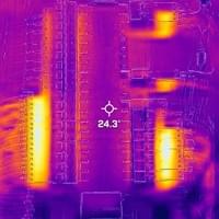 Thermal imaging of distribution board Thermal imaging of distribution board