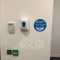 Hand sanitiser station Hand sanitiser station