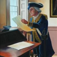 General Washington at Dey Mansion 24" x 30" Private Collection General Washington at Dey Mansion 24" x 30" Private Collection
