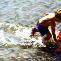 "Run with the Waves"  18x12" pastel "Run with the Waves"  18x12" pastel