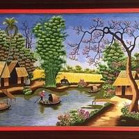 Tranh thêu làng Quẩt Động Tranh thêu làng Quẩt Động