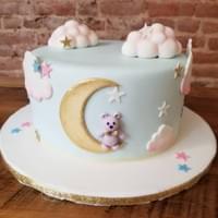 star and moon cake