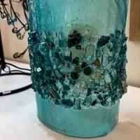 Fused glass vase Fused glass vase