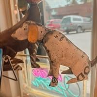 Metal dog posts Metal dog posts