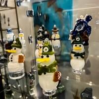 Oregon Duck snowmen Oregon Duck snowmen
