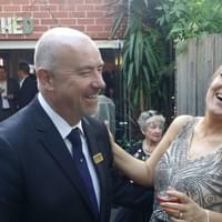 Melissa Fagan, (now Maden) was a happy lady at CRU Shed in Kew.